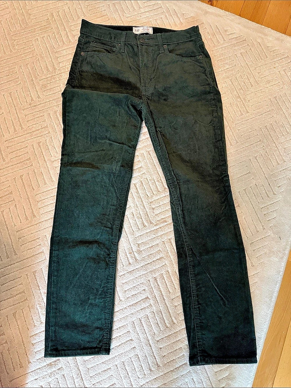 Gap Green Straight Leg Corduroys